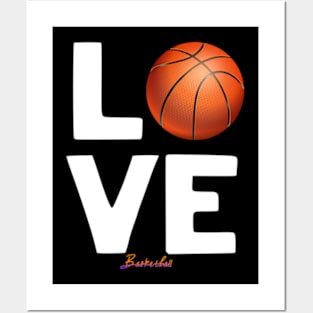 Love Basketball Team Fan Gift Posters and Art